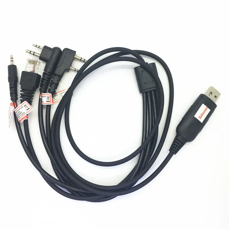 

Muilt-function 4 in 1 USB programming cable for Kenwood TK3207 Baofeng UV5R 888S for motorola Hytera etc walkie talkie with CD