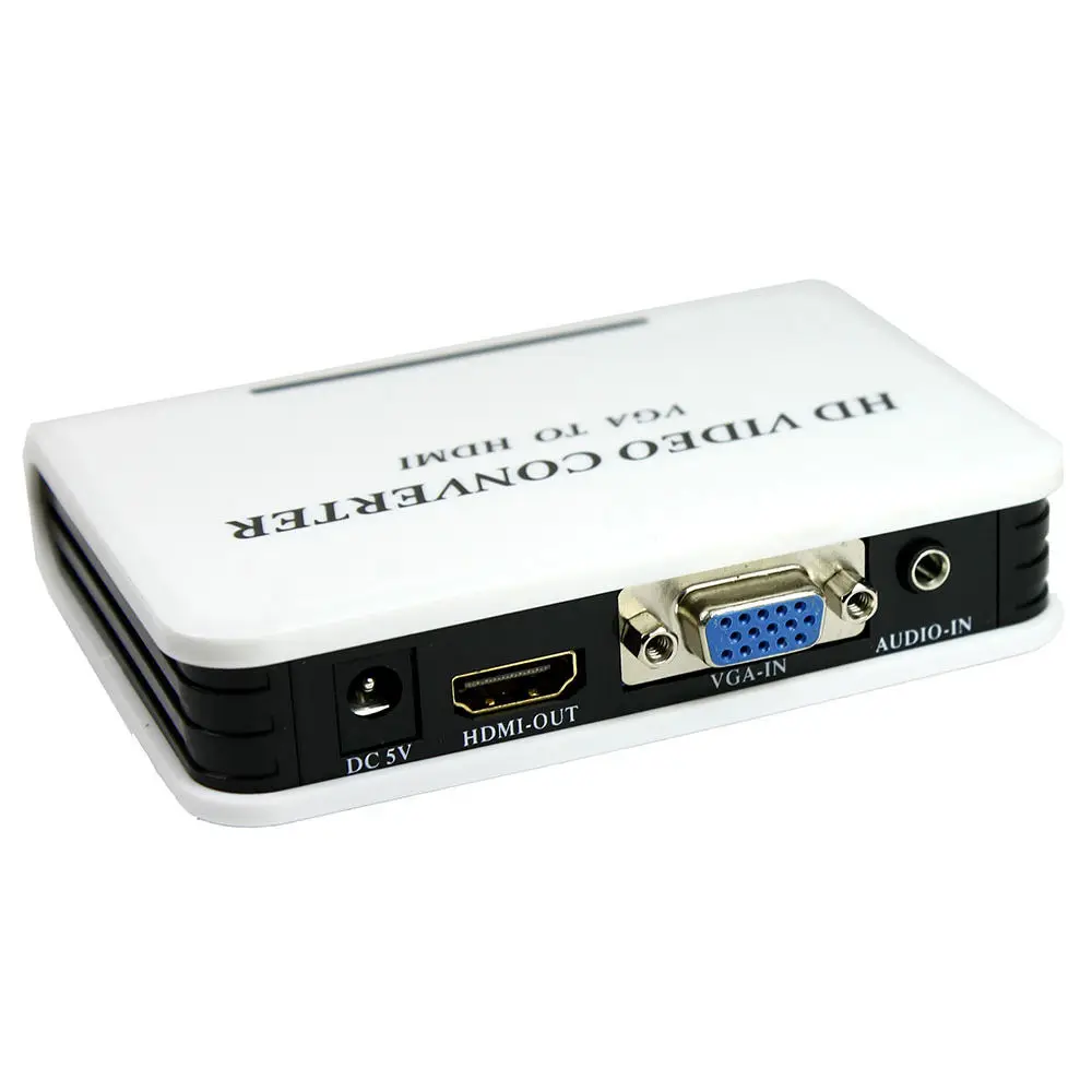 VGA-HDMI выход 1080P HD ТВ видео конвертер адаптер коробка цифро-аналоговый аудио для ПК