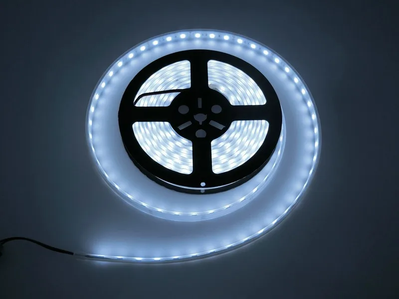 IP67 IP68 силиконовая трубка Водонепроницаемая светодиодная лента 5050 DC12 в RGB белый