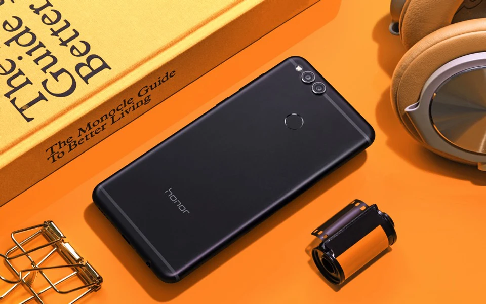 Смартфон HONOR 7X с глобальной прошивкой, 4 ГБ, 64 ГБ, 5,93 дюйма, Восьмиядерный процессор Kirin 659, двойная тыловая камера 16 МП, отпечаток пальца, Android 7,0