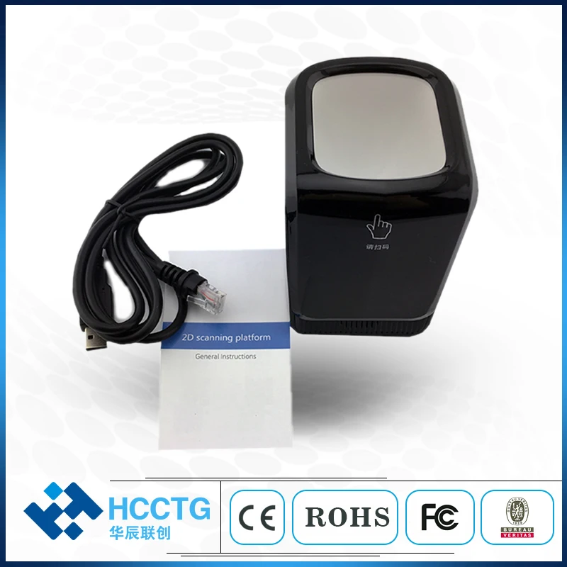 Штрих-код 2D QR IP42 USB CMOS платформа для чтения изображений Настольный экран