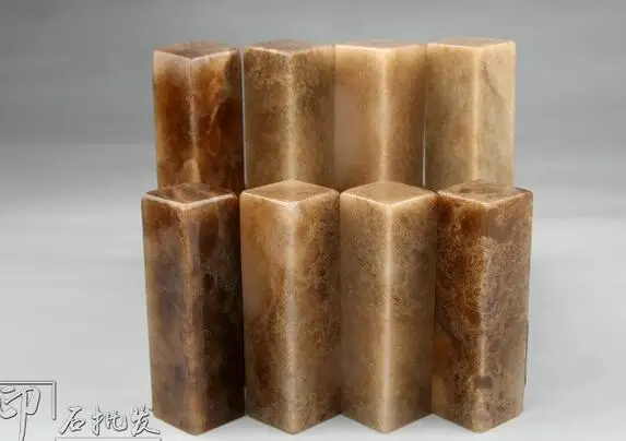 2x2x7 см штампованный камень Цинхай кофе замороженное имя каллиграфия