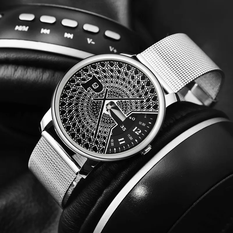 Часы Paidu мужские модные спортивные кварцевые стальные сетчатые|hombre|hombre reloj |