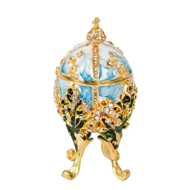 Fetcher бренд Металл Exqusite маленькое яйцо Faberge для украшения дома