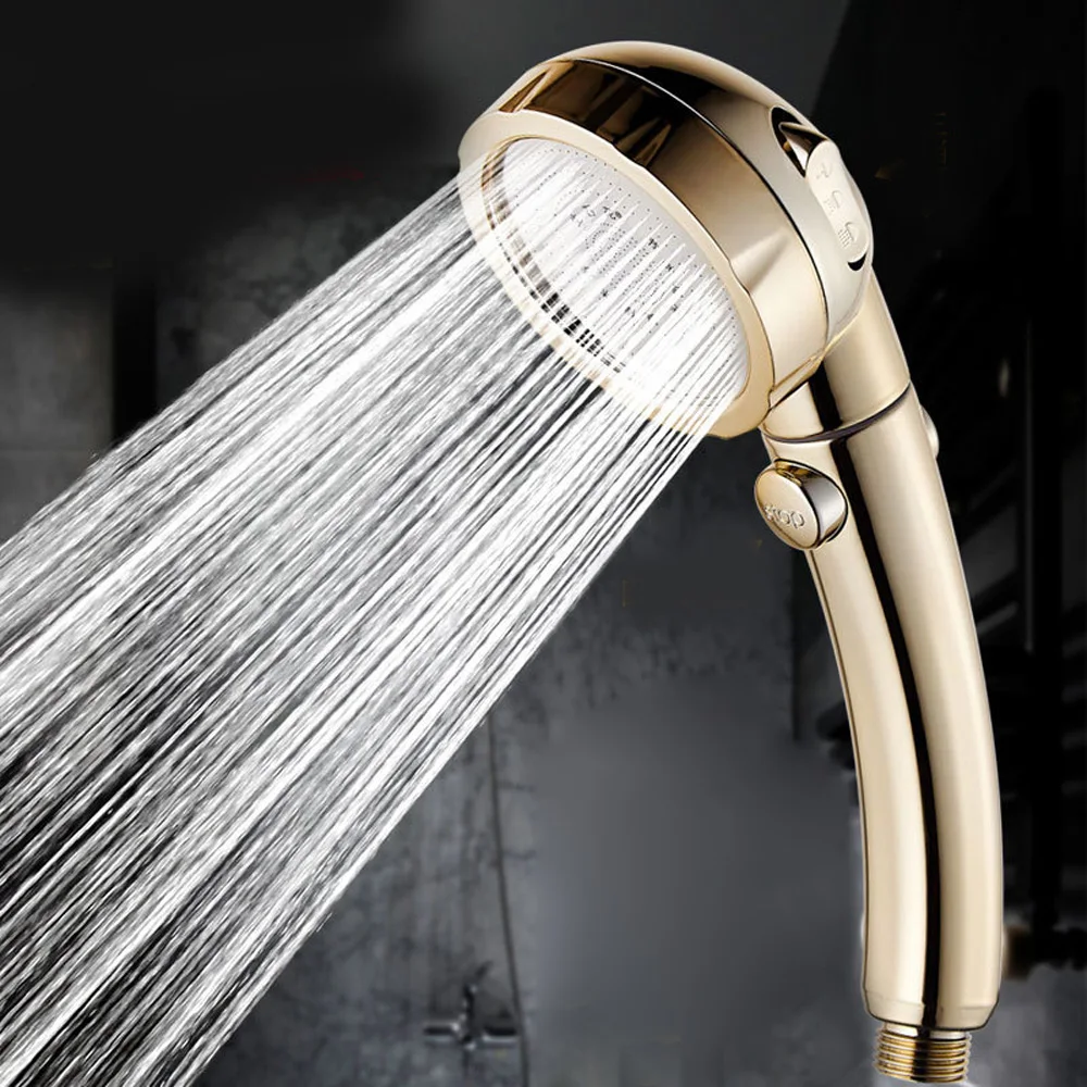 Части 360 градусов насадка для душа Вращающийся 3 режима высокого давления