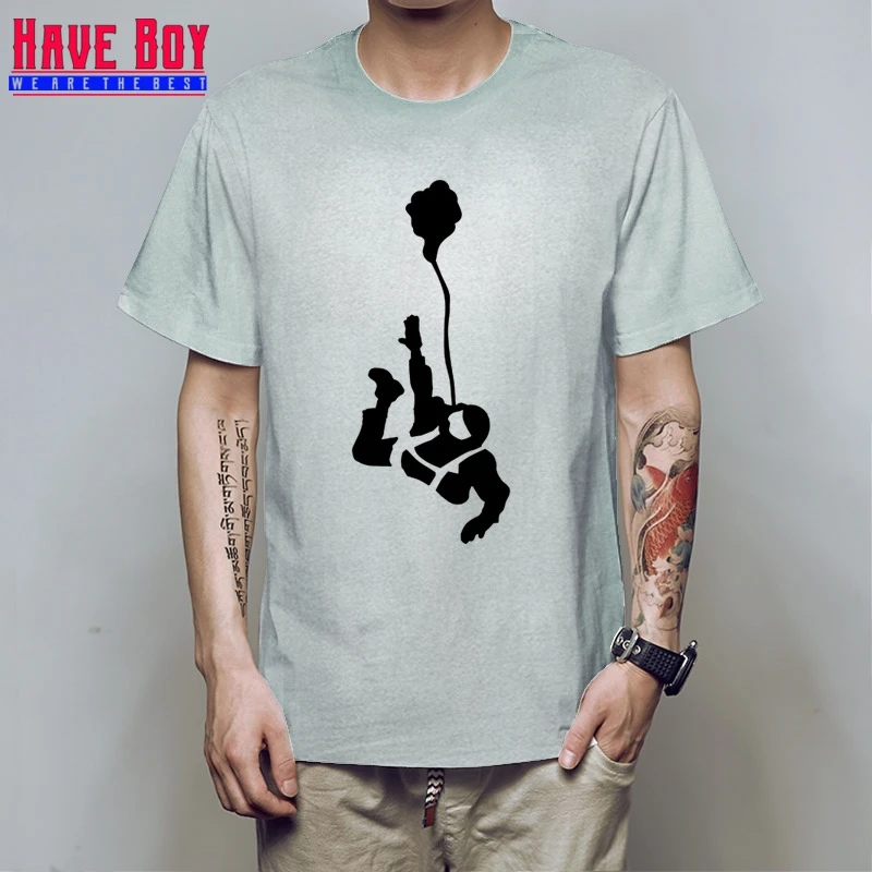 gray black Новая футболка Мужская модная футболка Skydive Новинка топы с круглым вырезом персонализированные рубашки дешевые hb18 - Цвет: gray black