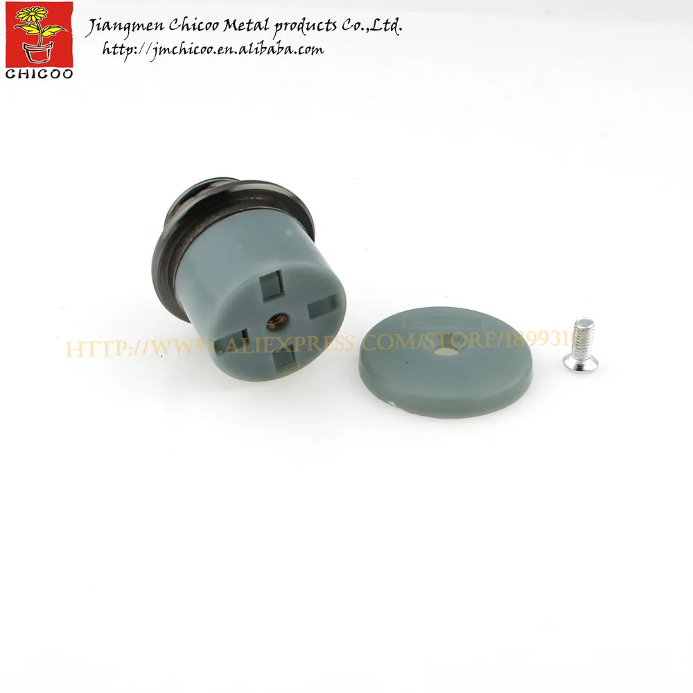 Ручка для мебели встраиваемая ручка из цинкового сплава и АБС-пластика черного