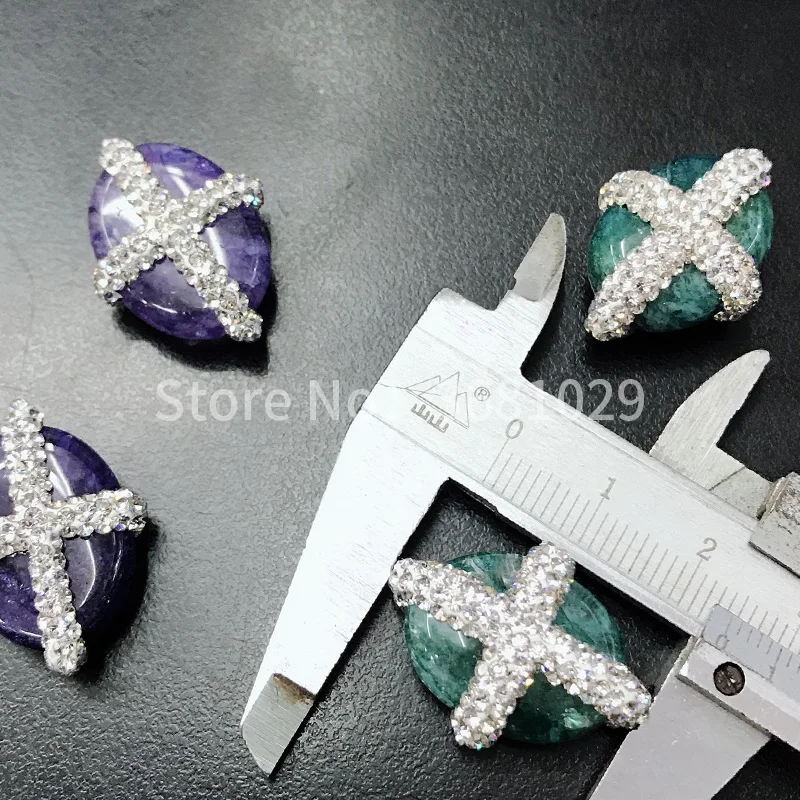 Handmade inlaid water droplet shaped beads exquisite female handmade jewelry gifts | Украшения и аксессуары
