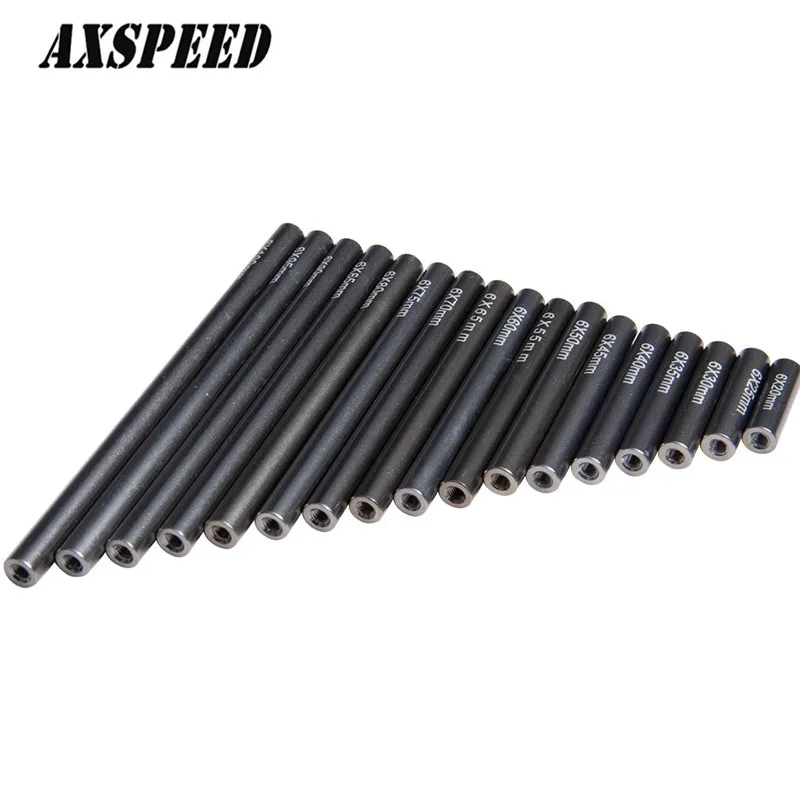 AXSPEED металла тяга 20-100 мм 6 0 Титан для SCX10 CC01 AX10 F350 RC01 D90 CX10 1/10 RC детали гусеничного