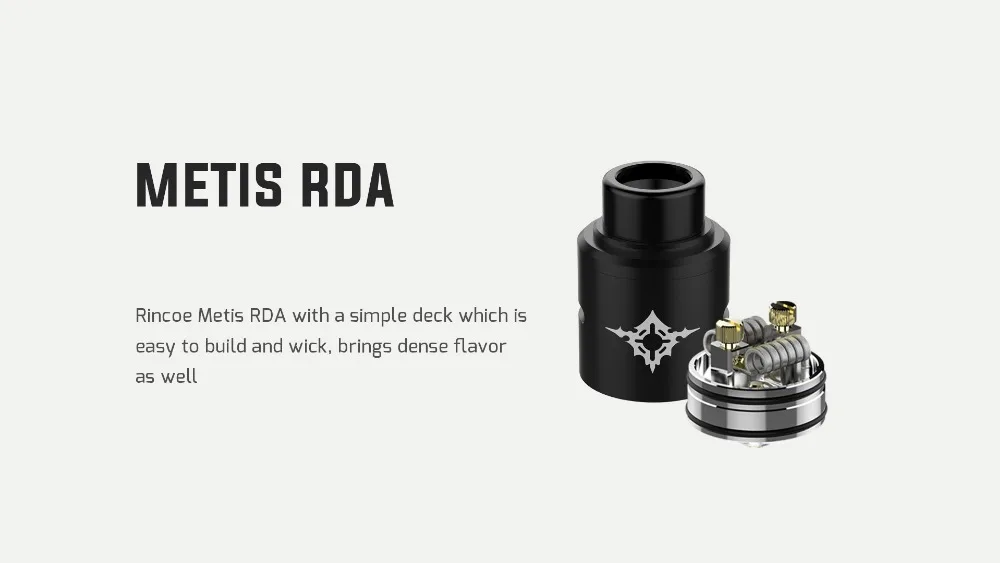 Электронная сигарета Rincoe Manto Mini 90 Вт RDA комплект Vape одиночный аккумулятор 18650 маленький размер полный аккумулятор выход PC материал Ecig комплект