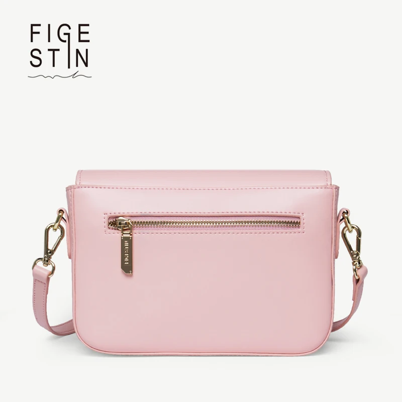 FIGESTIN женские Сумки На Ремне Мода Розовый Чехол Молнии Небольшой Лоскут Роскошные