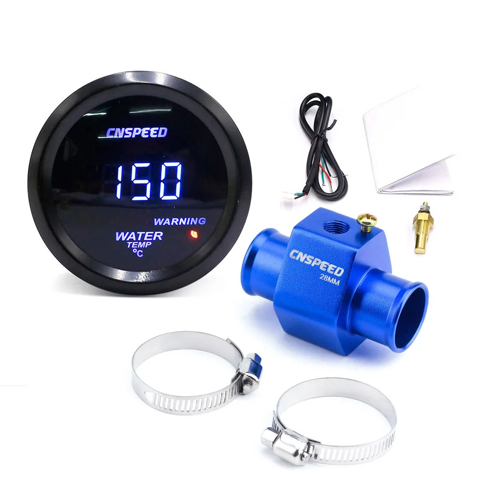 With 28mm adapter CNSPEED 2''52 мм автоматический датчик температуры воды 40-150 Цельсия с адаптером датчика температуры воды - Цвет: With 28mm adapter