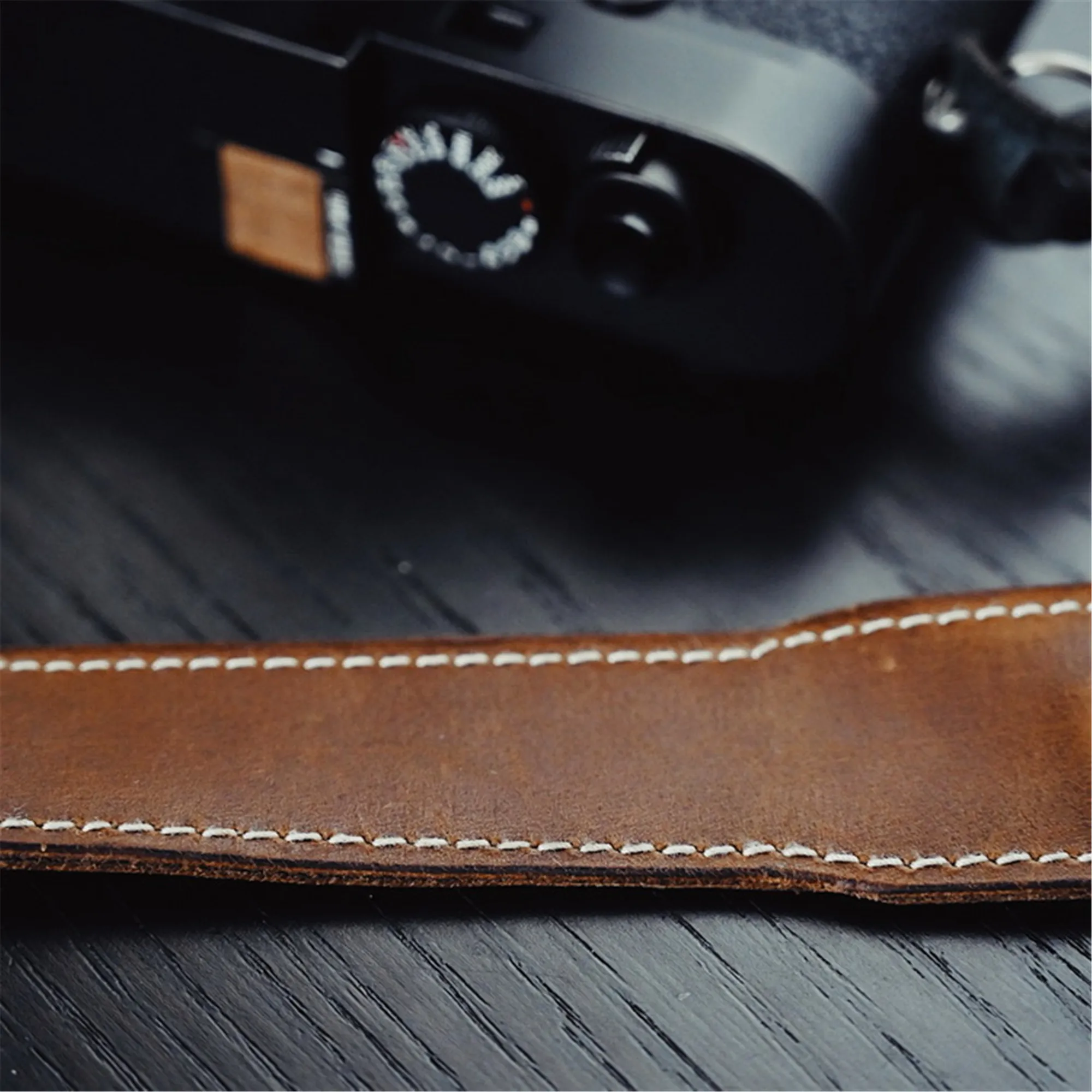 Винтажный ремень на ремне из натуральной кожи коричневый для камеры Leica Fuji|Ремни