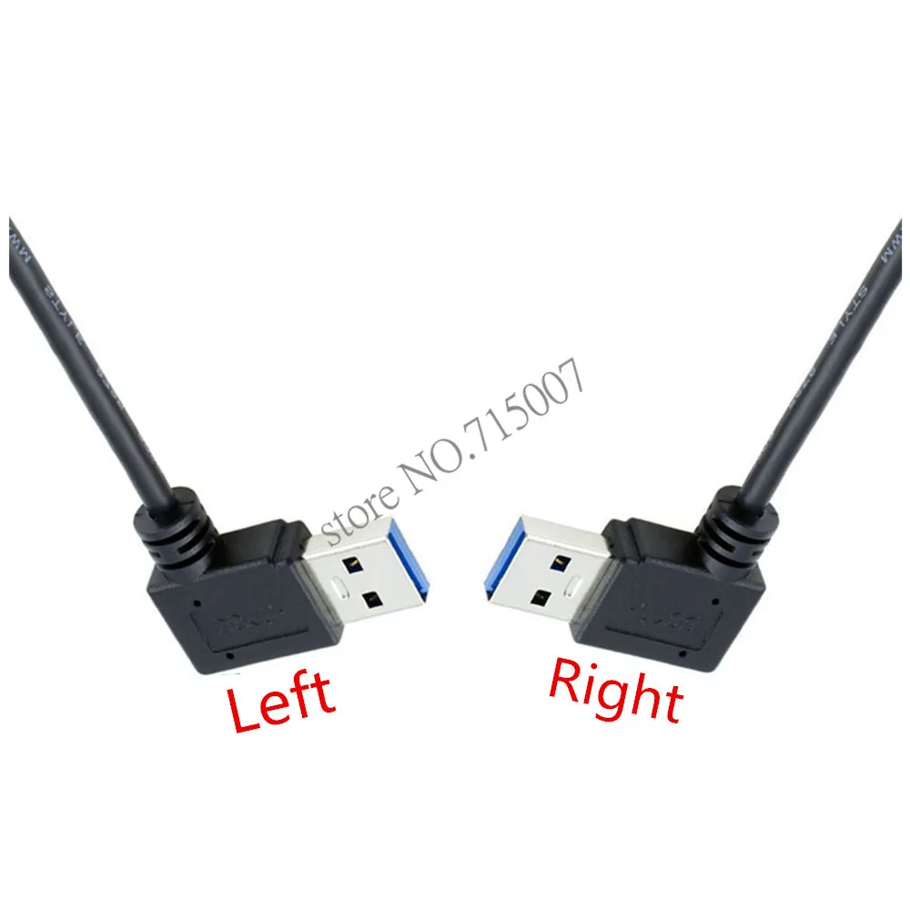 Угловой кабель USB 3 0 к 1 USB-C Type-C м фута 90 градусов левое и правовое направления