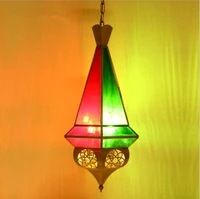 new arabic style brass handmade solder chandelier aisle restaurant diffuse coffee creative chandelier e14size23 5cm51cm