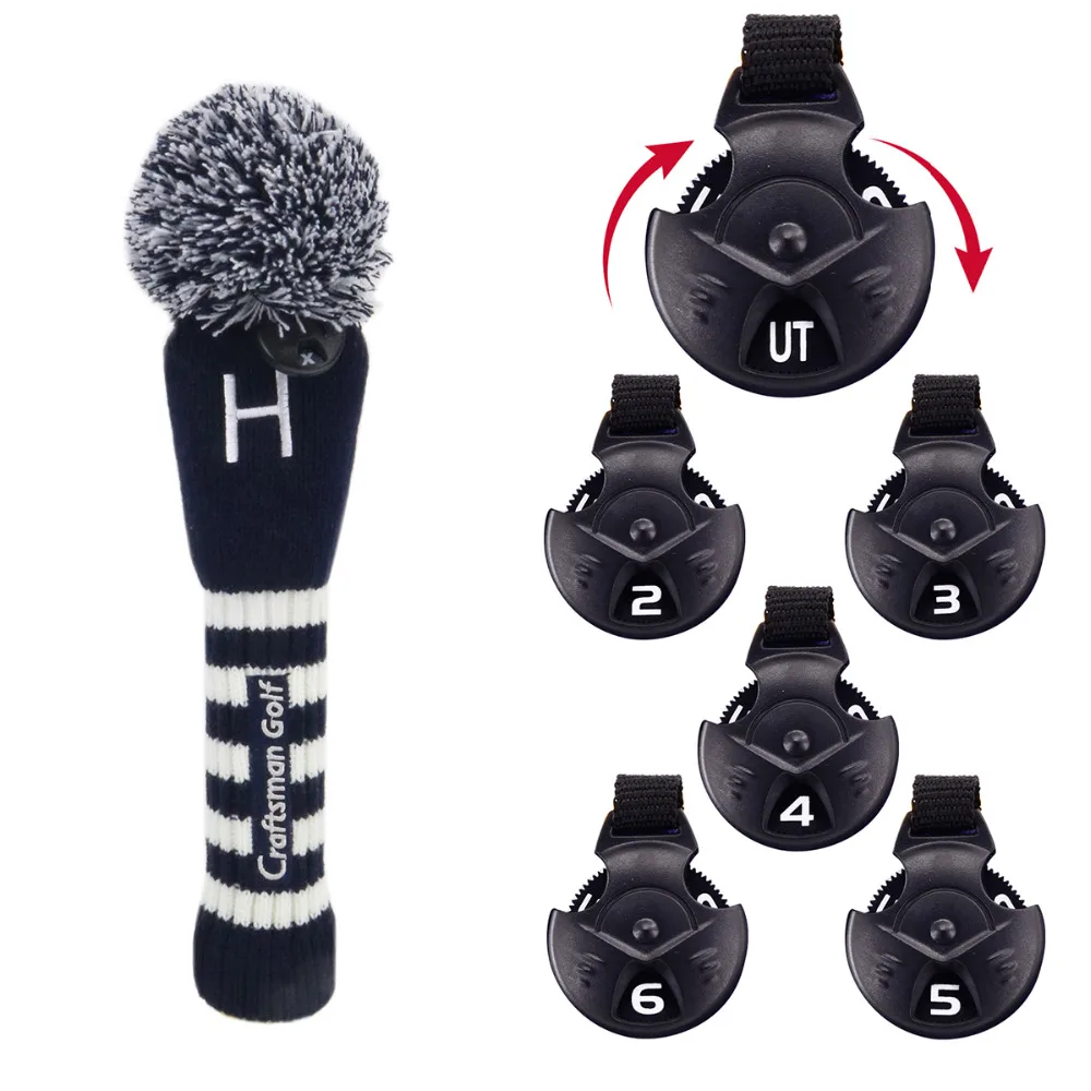 3 шт. головные уборы для гольф клуба 460cc|knit golf club headcovers|headcovers clubpom headcovers |