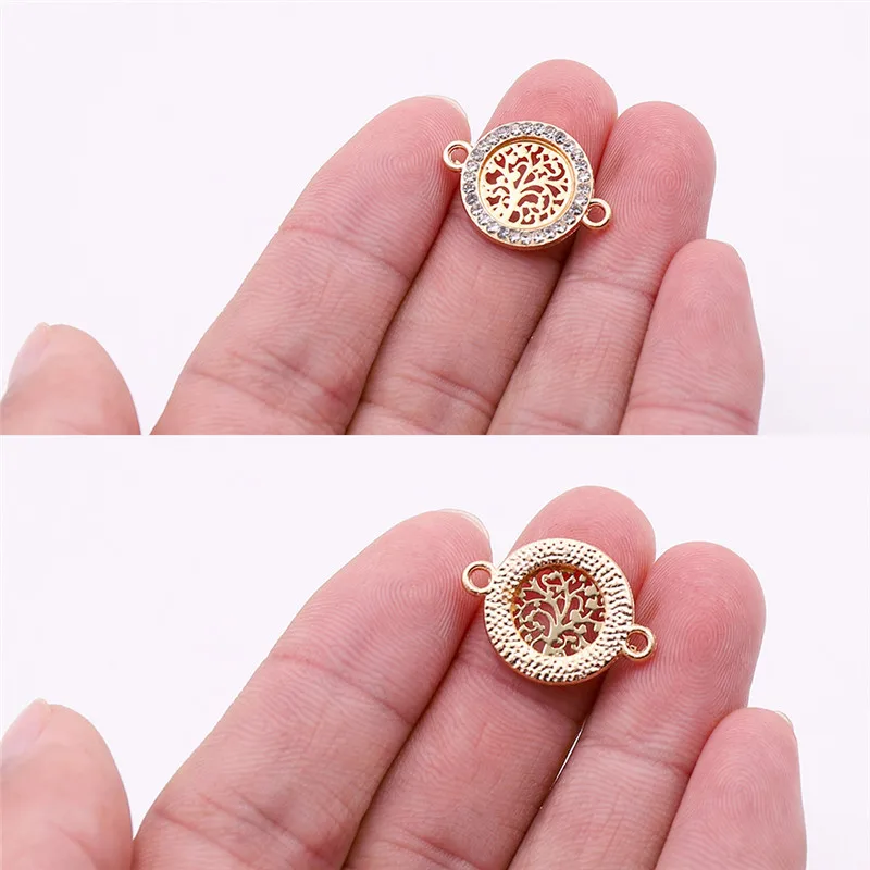 10pcs Style 18 Горячая 10 шт золотистый в форме сердца шармы-соединители с Стразы круглые соединители для животных аксессуары для изготовления ювелирных изделий на продажу - Цвет: 10pcs Style 18