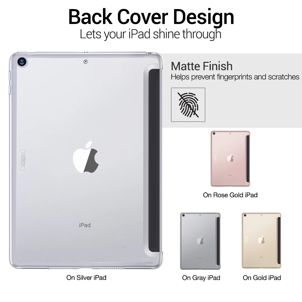 Чехол ESR для iPad Air 3, жесткая оболочка, прозрачный жесткий чехол, подходит для смарт-клавиатуры, тонкая задняя крышка для iPad Air 3 10,5"