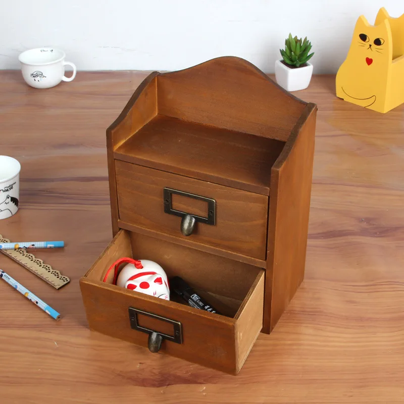 Многофункциональный креативный ящик для продуктов Ретро Деревянная мебель