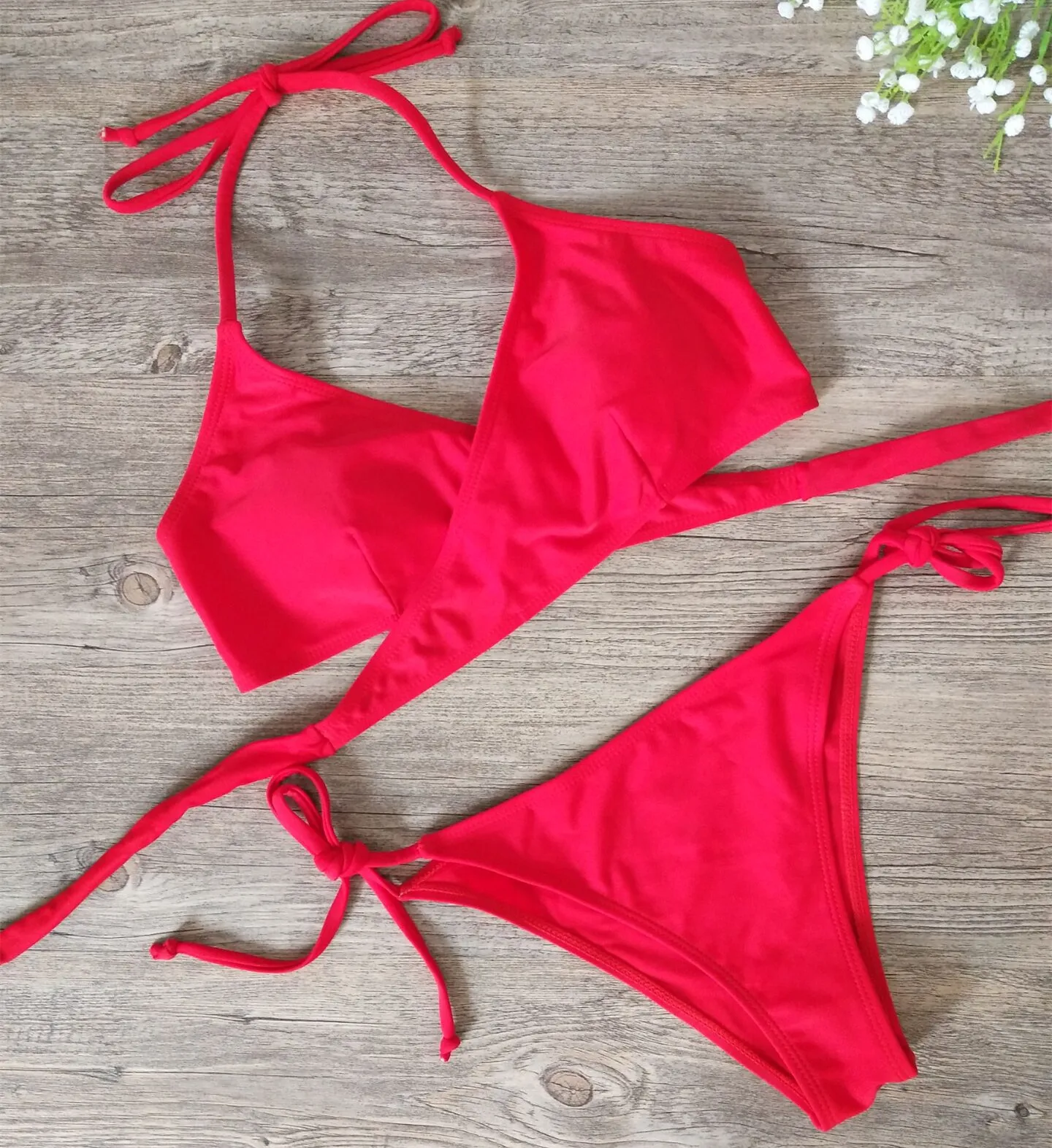 

Летний сексуальный бандажный комплект бикини, бразильский купальник, пляжный купальный костюм с оборками и низкой талией, бикини, бикини