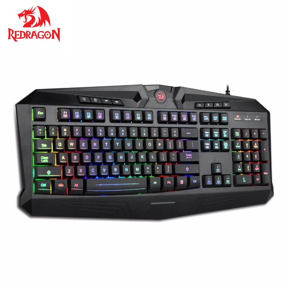 Redragon K503 игровая клавиатура RGB светодиодная подсветка с 12 выделенными