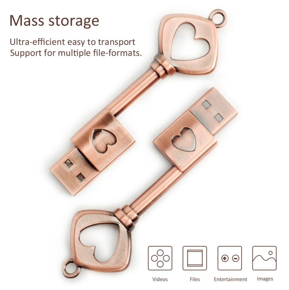 USB флеш накопитель Love Key подарок на день Святого Валентина День матери свадьбу