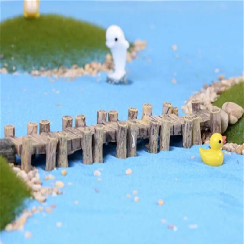 2 PCS Water Corridor Harbour Bridge Miniature Fairy Garden Home Houses Decoration Mini Craft Micro Landscaping Decor DIY | Дом и сад