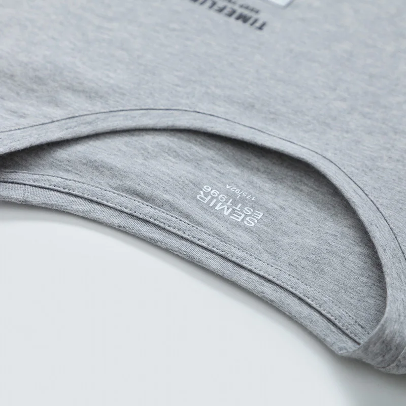 SEMIR летняя новая мужская футболка Забавные топы белая Милая Homme хип хоп одежда для