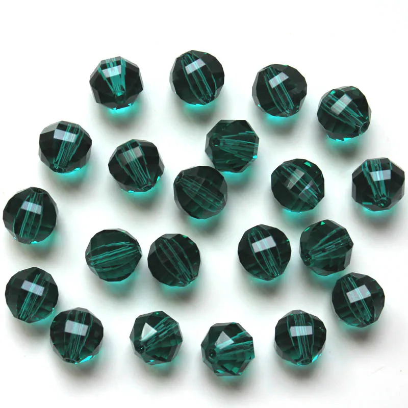 

StreBelle Round Faceted Austrian crystal beads 100pcs 8mm AAA quality glass Loose bead Jewelry bracelet making DIY