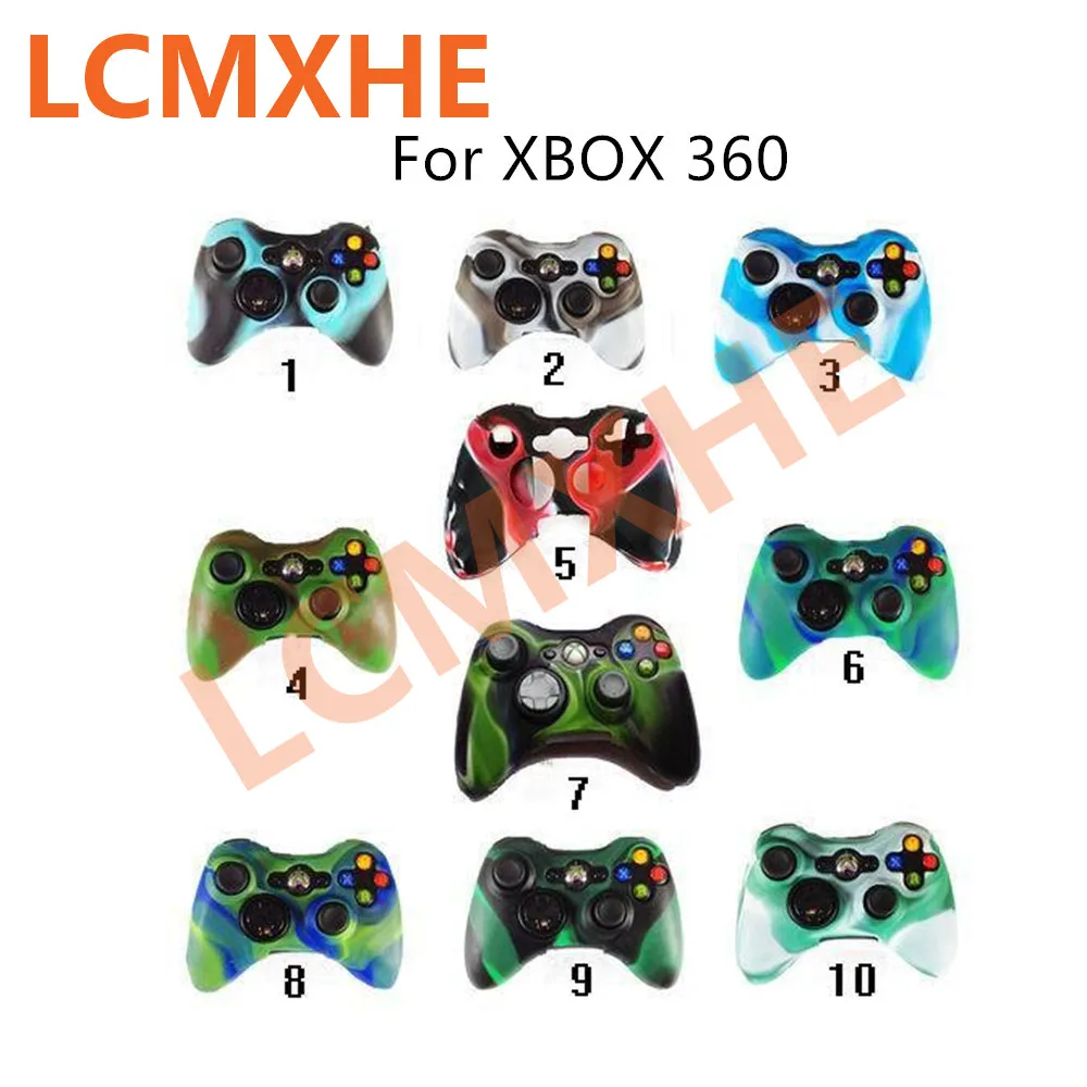 Силиконовый чехол для xbox 360 10 шт. камуфляжный мягкий гибкий гелевый резиновый Xbox360