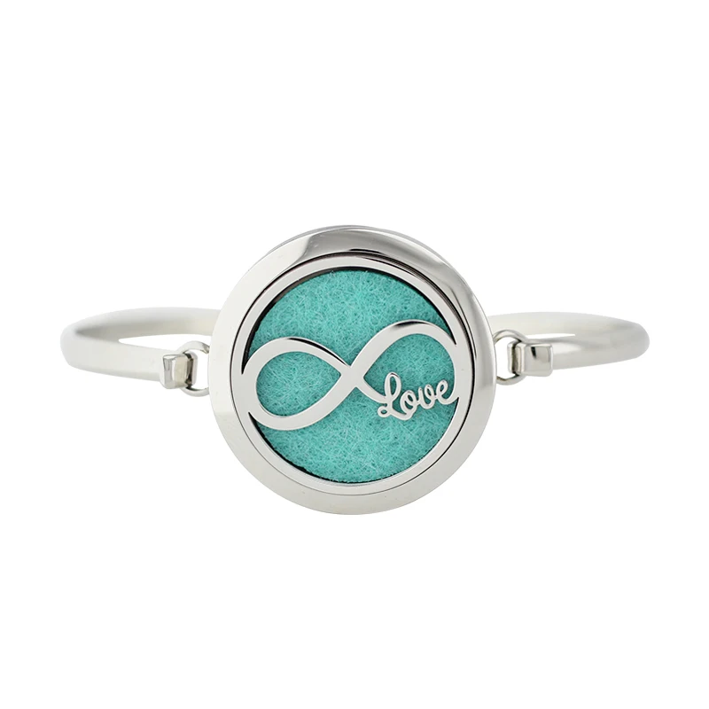 Браслет медальон для духов Infinity Love 30 мм магнитный диффузор эфирного масла