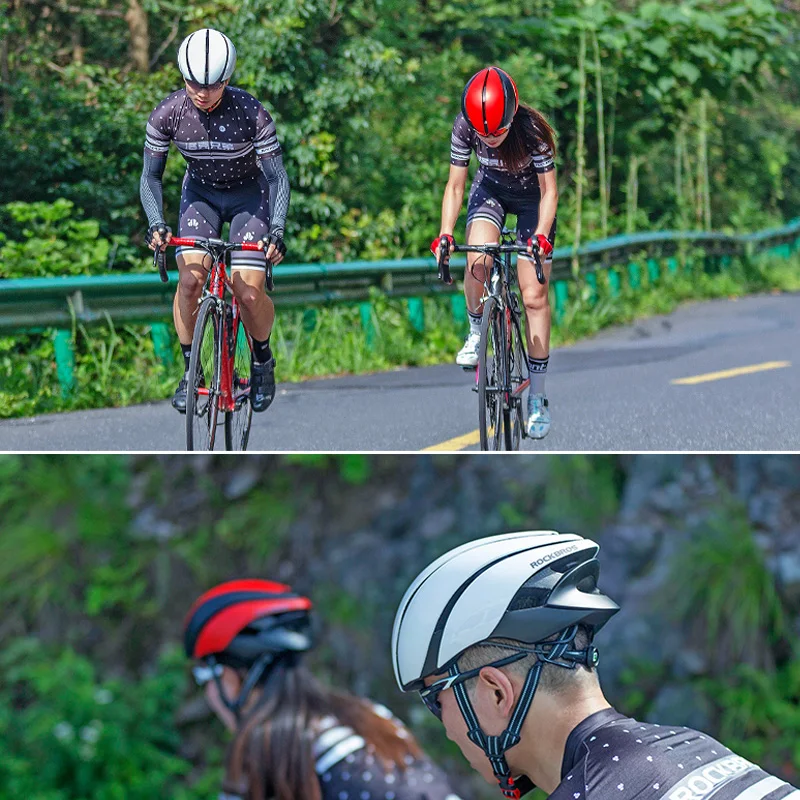 

ROCKBROS MTB Bike Helmet Cycling EPS Ultralight Integrally-molded Helmet Reflective Bicycle Safety Hat For Men Women 57-62 CM