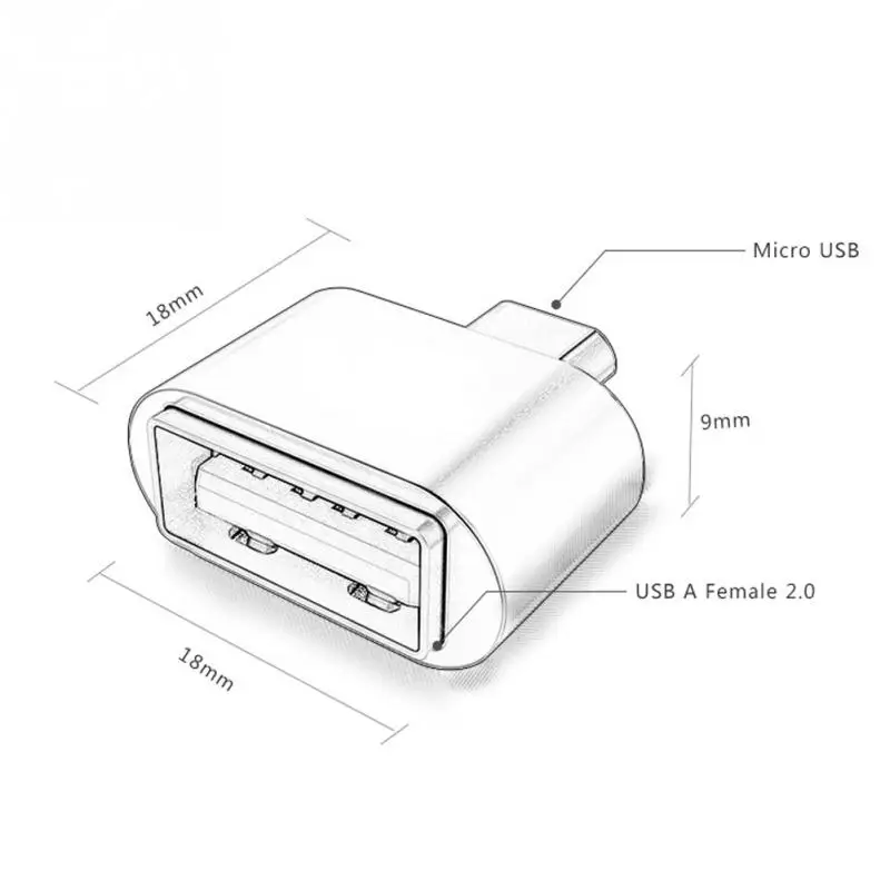 Мини OTG USB кабель OTG адаптер Micro USB к USB конвертер для планшетных ПК Android