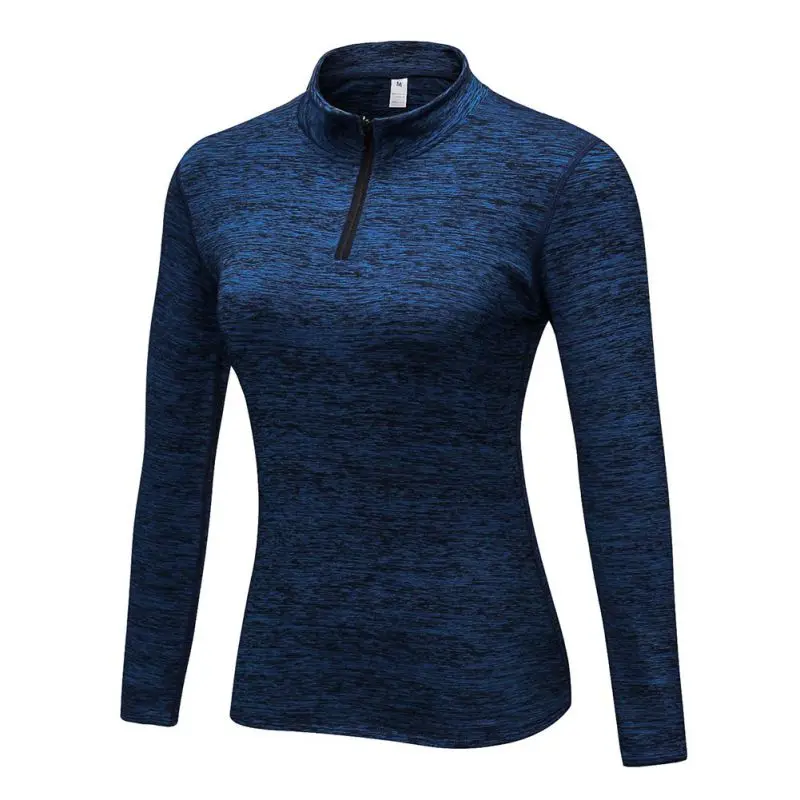 Riding Fitness sportswear Slim plus Women o-collar solid color long-sleeved sports quick-dry | Спорт и развлечения