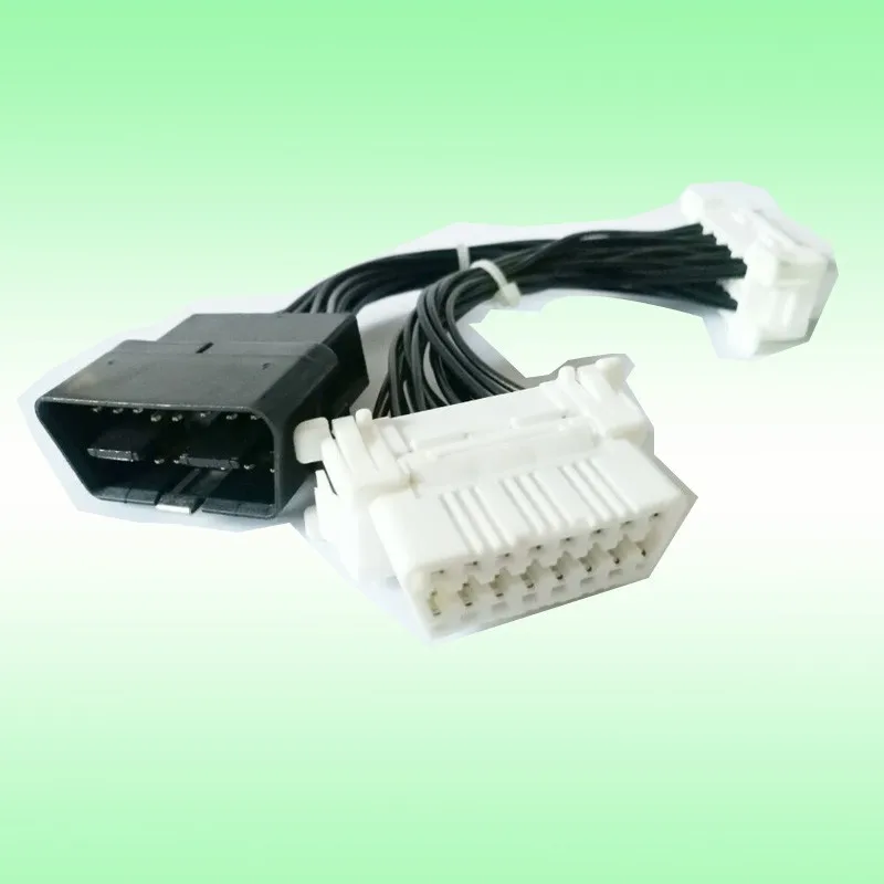 Высокое качество 100 шт. 1 Мужской до 2 Женский j1962 OBD Y кабель OBD 2 OBD-II OBDII OBD2 16 контактный кабель сплиттер разъем расширения