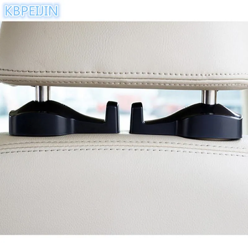 2 шт. крючки-зажимы для крепления на подголовник автомобиля