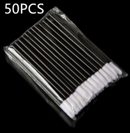 50pcs 100 шт одноразовая кисть для губ женские аксессуары палочка-аппликатор для блеска идеальный лучший инструмент для макияжа модный горячий красивый - Handle Color: 50pcs