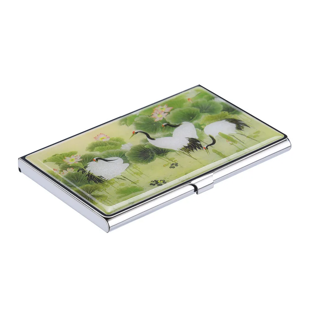 Чехол для карт из нержавеющей стали металлический держатель портативный кошелек