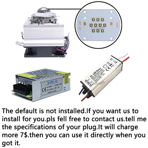 30 Вт 50 Вт 100 Вт УФ 395нм 405нм 365нм 370нм фиолетовый светодиодный светильник COB медная печатная плата для УФ-лампы планшетный принтер, УФ клей отверждающий светильник - Испускаемый цвет: 1 Set 30W 395nm Lamp