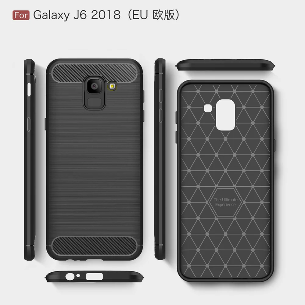 Мягкий чехол для Samsung Galaxy J6 2018 J 6 Силиконовый противоударный матовый SM J600F/DS J600FN/DS