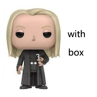 LUCIUS36 with box Фильм Гарри Поттер Гермиона Рон Добби Луна персонажи Ньют 10 см Виниловая кукла Фигурка Коллекция Модель игрушки - Цвет: LUCIUS36 with box