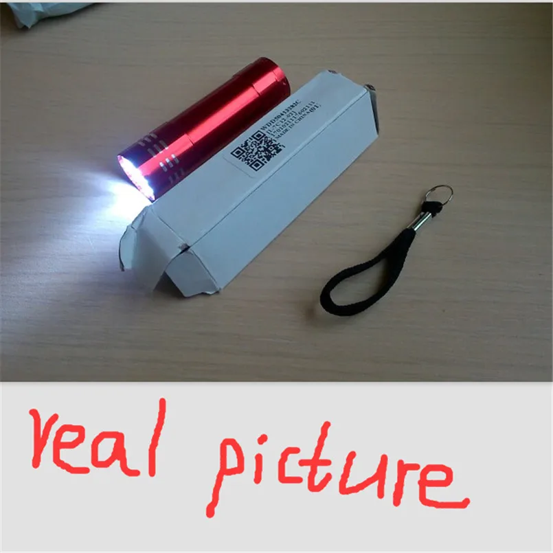 Мини 9 небольших огней светодиодный фонарик водонепроницаемый свет лампы AAA