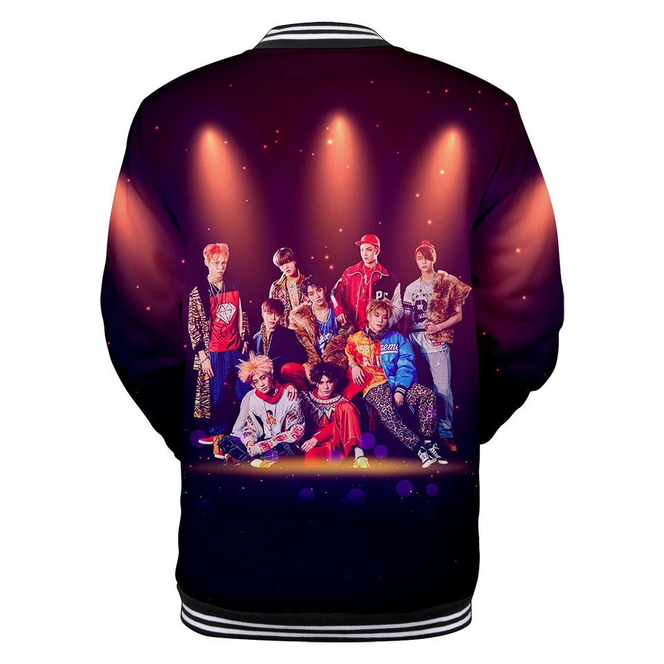 3D NCT Корейская группа бейсбольная куртка пара Kpop хип хоп Осень Зима дышащая