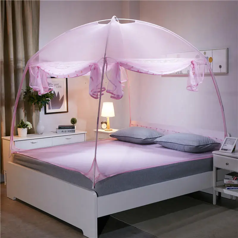 

Folding Mosquito Net For Home single Double Bed Netting Mongolian Yurt Mosquito Nets High Quality Camping Mosquitomos Tent