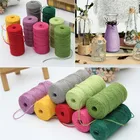 Пеньковая нить из натуральной мешковины, 1 рулон, 100 м, джутовый шнур-шпагат, 2 мм, подарочная упаковочная лента, Деревенское свадебное украшение, AA7905