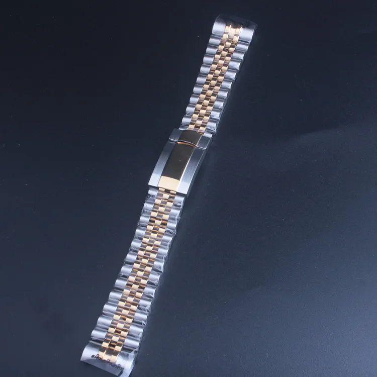 High quality Silver 316L Stainless Steel WatchBand 20mm Solid Band Bracelet For Dateadjust Oysterflex | Наручные часы