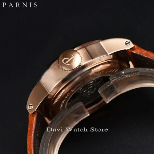 Мужские часы с автоматической датой и сапфировым стеклом 44 мм | Наручные