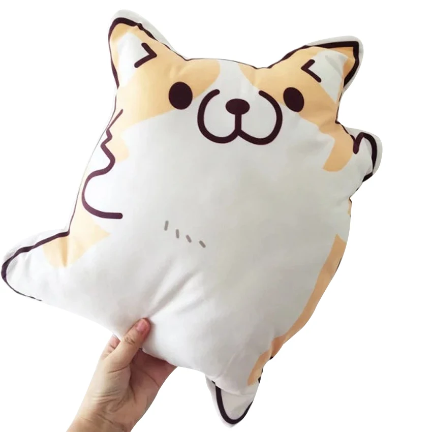 Мультяшная фигурка корги плюшевые подушки мягкие милые животные детские игрушки