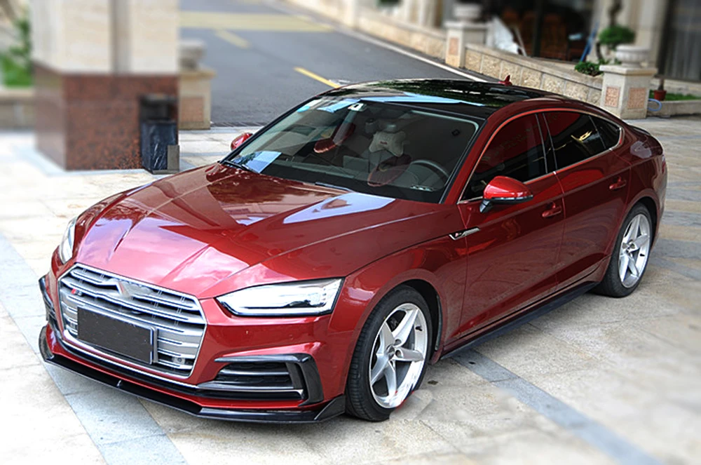 A5 S5 sline карбоновый спойлер переднего бампера для губ светоделители в виде пластин
