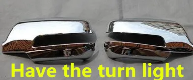 Have Smart hole Для Kia Sorento 2013- Автомобильная АБС хромированная декоративная ручка заднего вида боковое стекло зеркальная накладка рамка 2 шт - Цвет: Have Smart hole